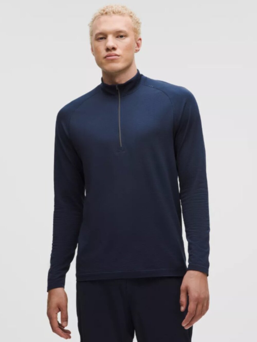 Lululemon Metal Vent Tech Half Zip Pullover Shirt Athleisure Active Blue - MD